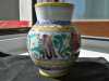 Nabízím malovanou vázu cca 0,5 litrů, Keramika Slovenská  Modra. Byla použitá, ale je nepoškozená.